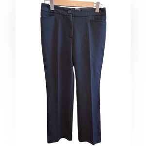 Talbots Heritage Black Flat Front Dress Pants Trousers Petite Sz 4P